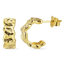 halvcreoler i forgyldt messing - Eliné