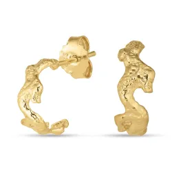 øreringe i forgyldt messing - Eliné