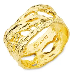 ring i forgyldt messing - Eliné