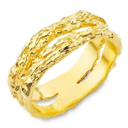 ring i forgyldt messing - Eliné