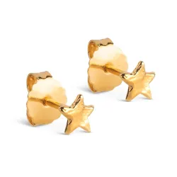 Enamel Star Energy ørestikker i forgyldt sølv
