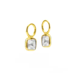 Izabel Camille Diana creoler i forgyldt sølv