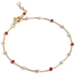 Enamel Lola Rosie armbånd i forgyldt sølv farvet  emalje