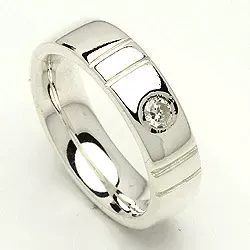 Kollektionsprøve zirkon ring i sølv