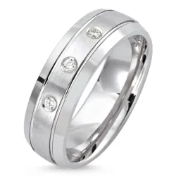 Kollektionsprøve ring i rhodineret sølv