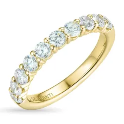 Kollektionsprøve zirkon ring i 9 karat guld