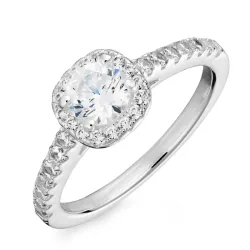 Kollektionsprøve zirkon ring i sølv