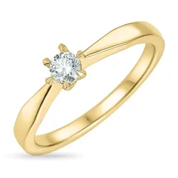 Kollektionsprøve 0,30 ct lab grown diamant ring i 14 karat guld 0,30 ct