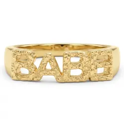 Kollektionsprøve babe ring i forgyldt messing