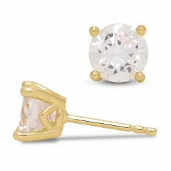 Kollektionsprøve ørestikker i forgyldt sølv