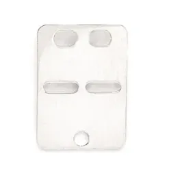 Kollektionsprøve ID plade i sølv