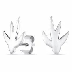 Kollektionsprøve fugle ørestikker i rhodineret sølv