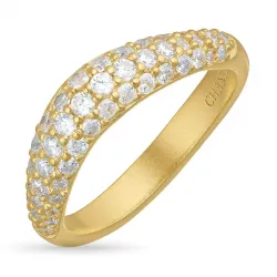 Kollektionsprøve zirkon ring i forgyldt sølv - Lumé Illume