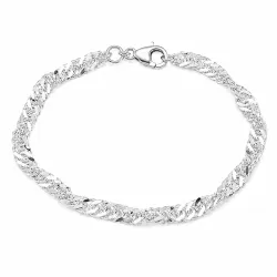 BNH singaporearmbånd i sølv 17 cm x 4,7 mm