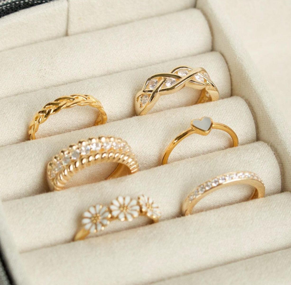 Forgyldte ringe